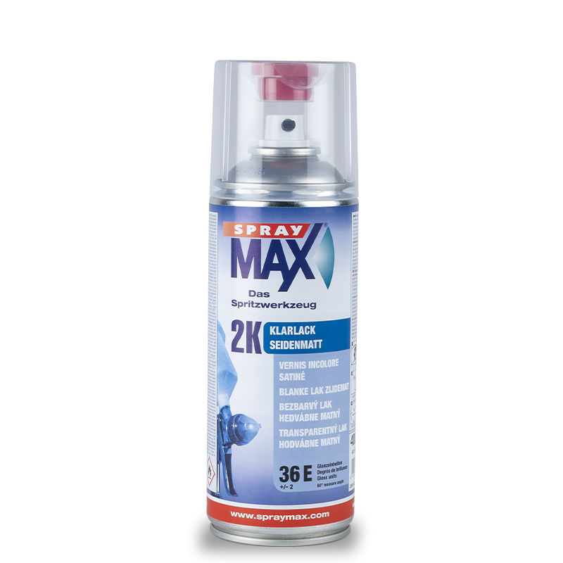 SprayMax dvousložkový 2K clear coat lak saténový (semi gloss) 400ml