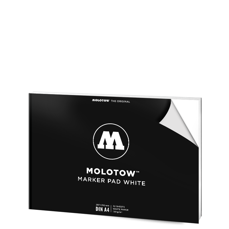 MOLOTOW™ Marker Pad White A4 (na šířku)