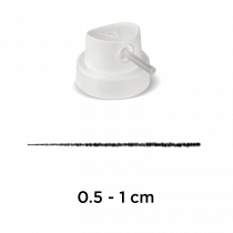 Tryska Pipe Cap "Skinny" (white)