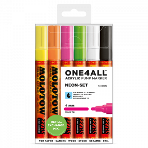 ONE4ALL™ 227HS 4mm 6x - Neon-Set - Clearbox